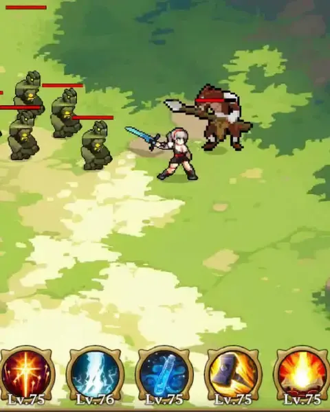 Facebook ad frame for Dungeon Sisters : IDLE RPG