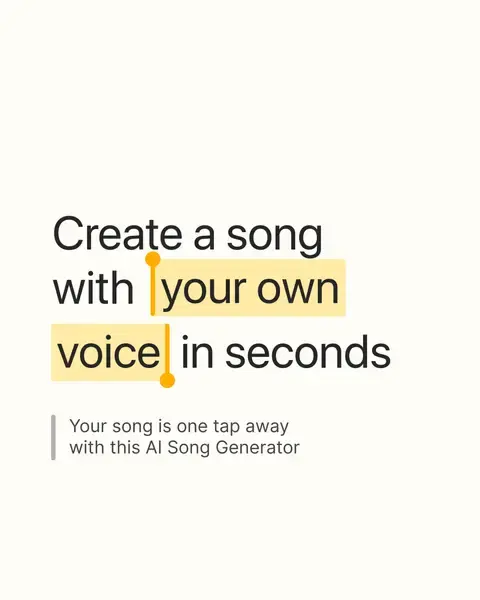 Facebook ad frame for AI Song Music Generator: Muzio