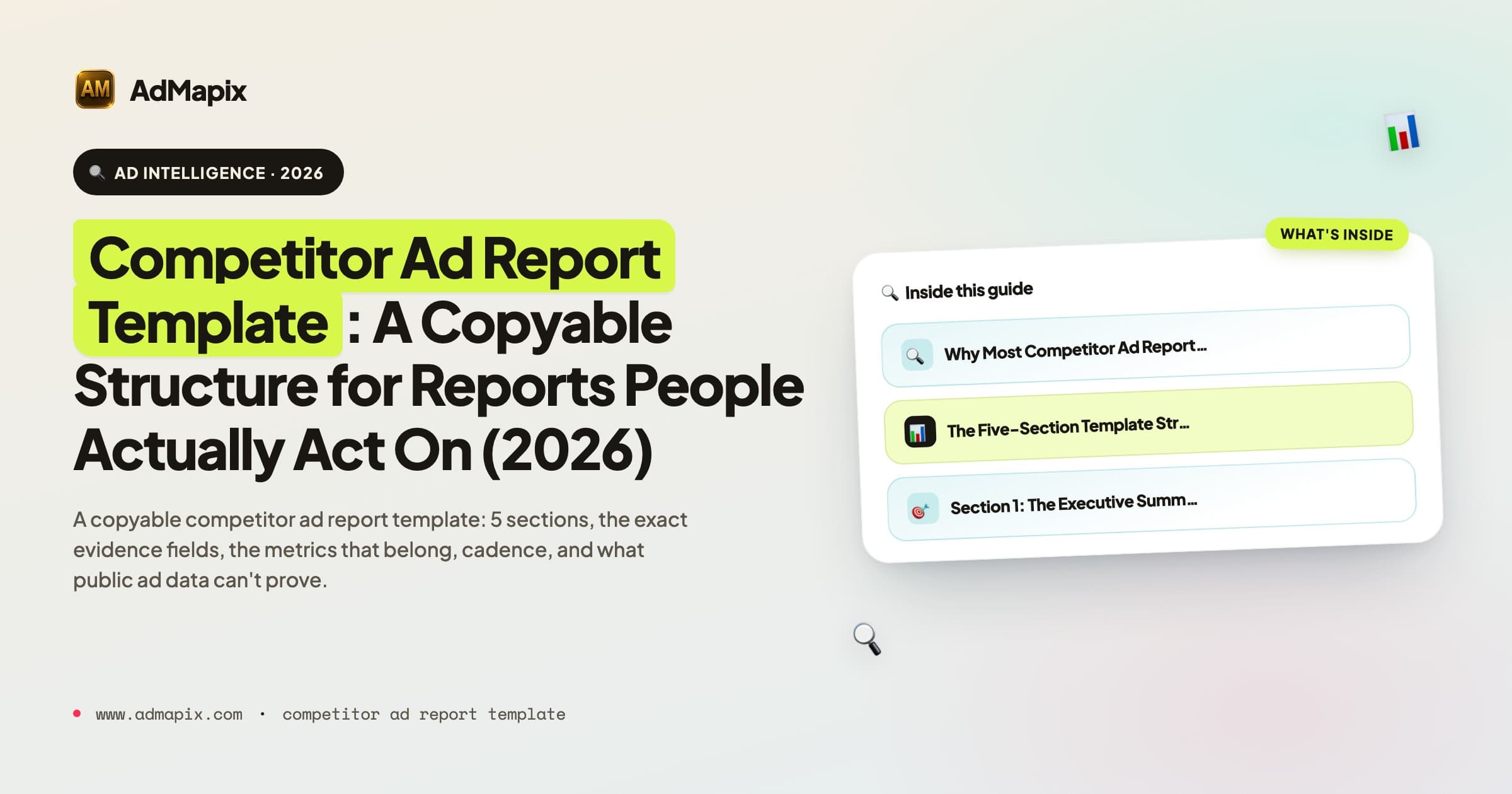 Competitor Ad Report Template: A Copyable Structure for Reports People Actually Act On (2026)