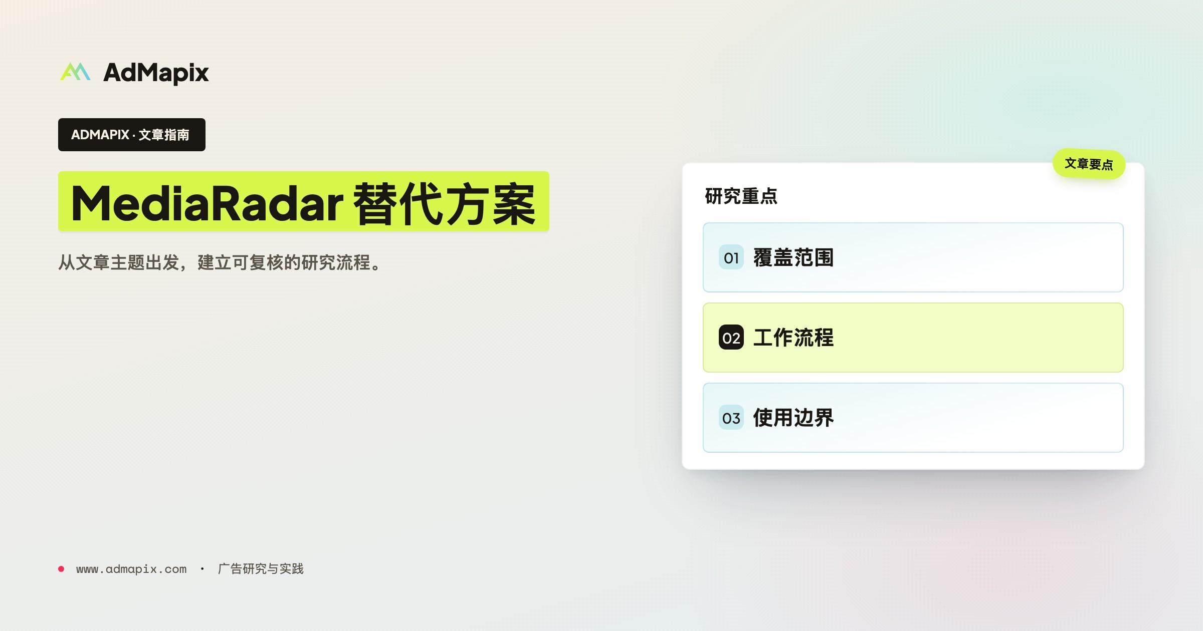 MediaRadar Alternative:竞品广告追踪工作流怎么选