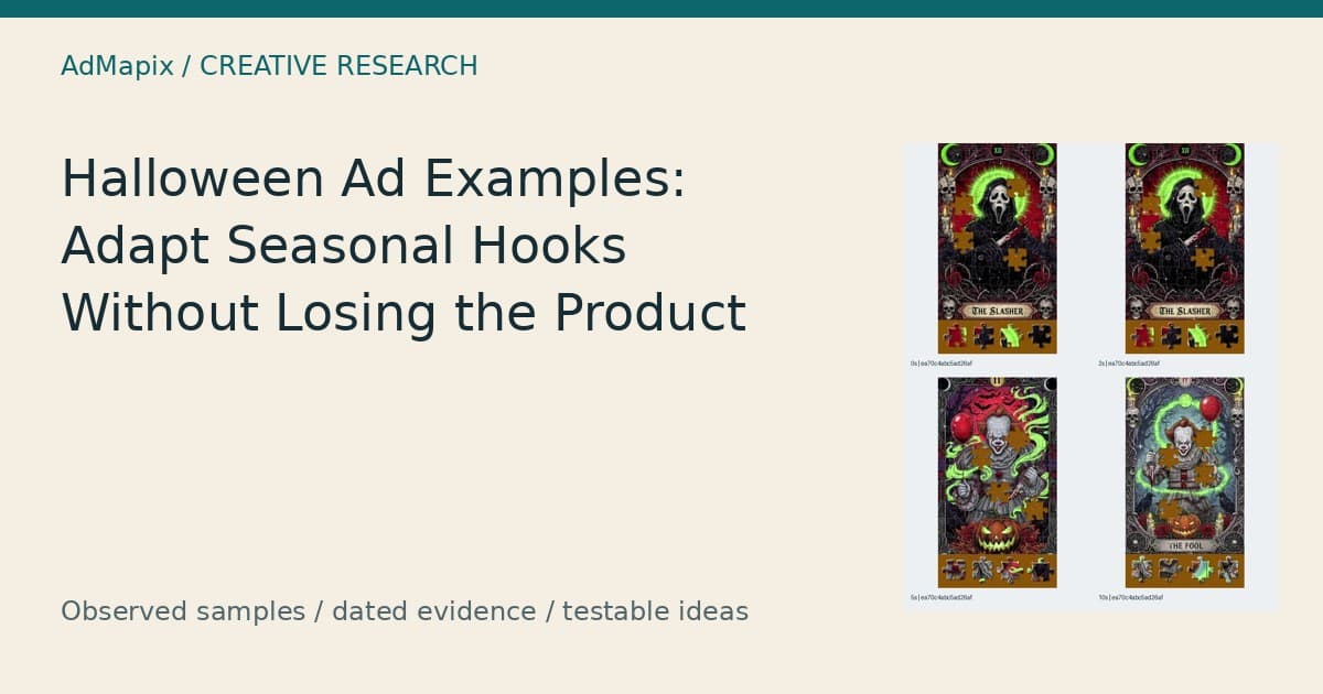 Halloween Ads: Seasonal Hooks That Keep the Product Clear