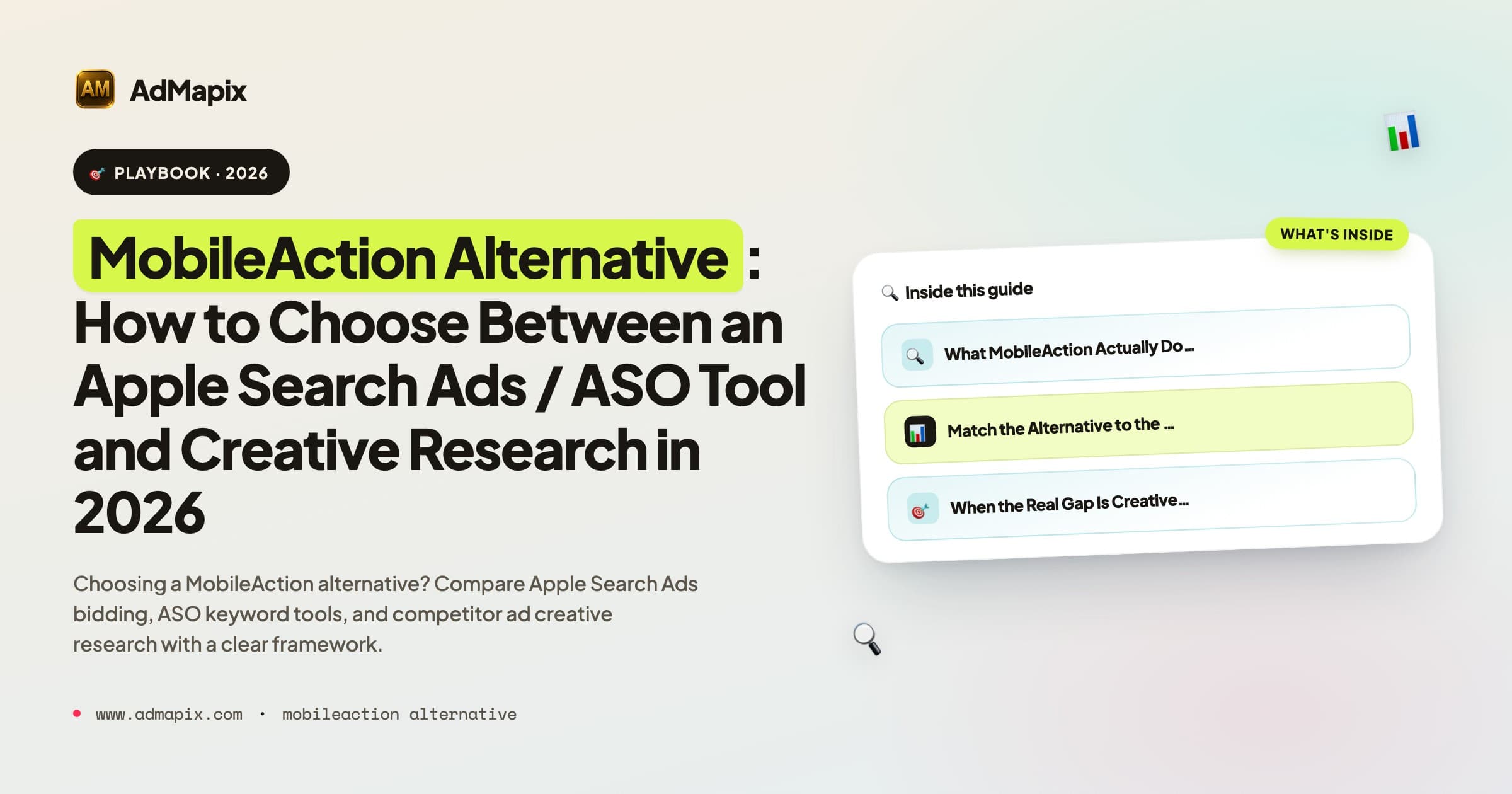 MobileAction Alternative: How to Choose Between an Apple Search Ads / ASO Tool and Creative Research in 2026