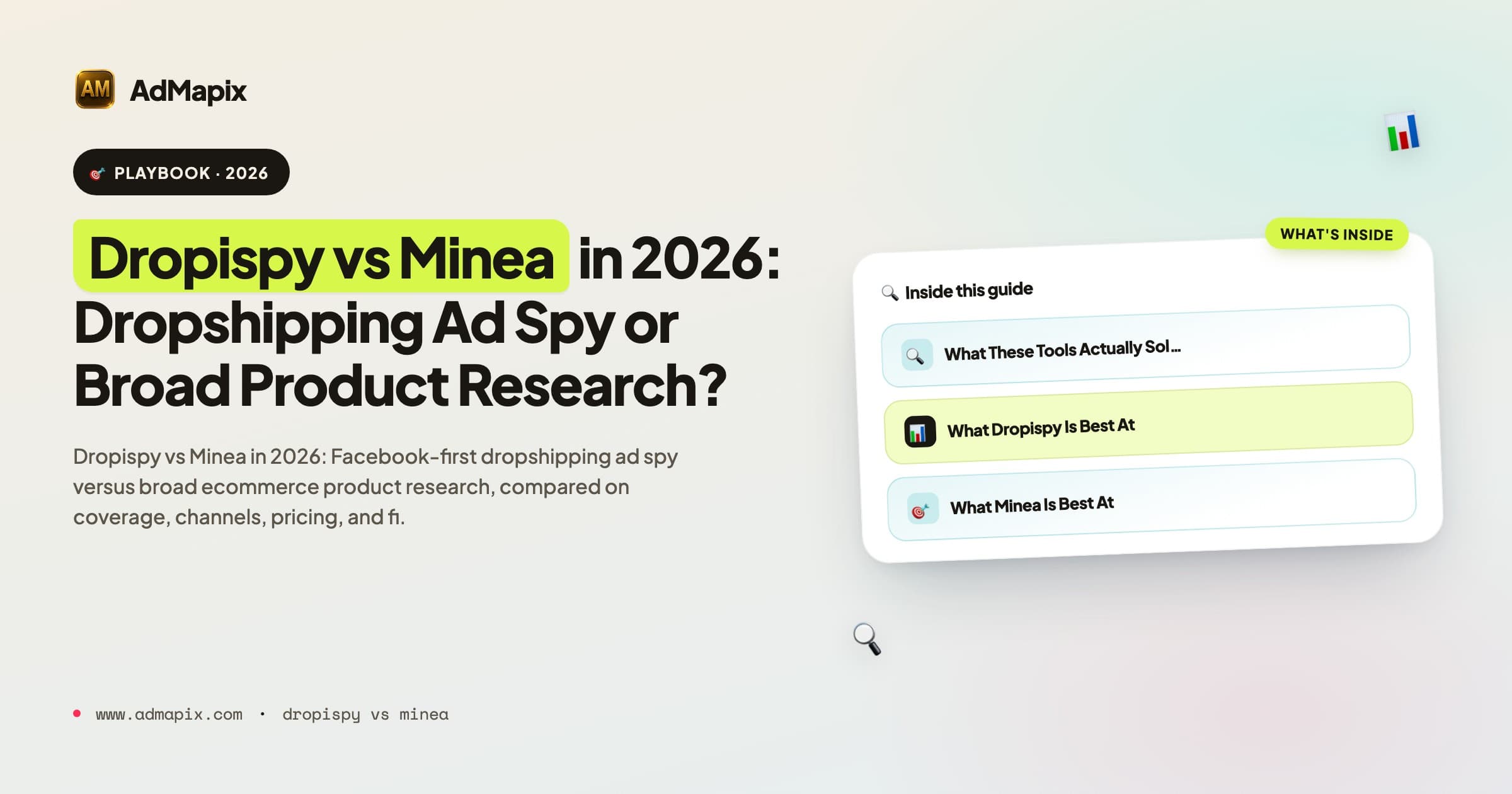 Dropispy vs Minea in 2026: Dropshipping Ad Spy or Broad Product Research?