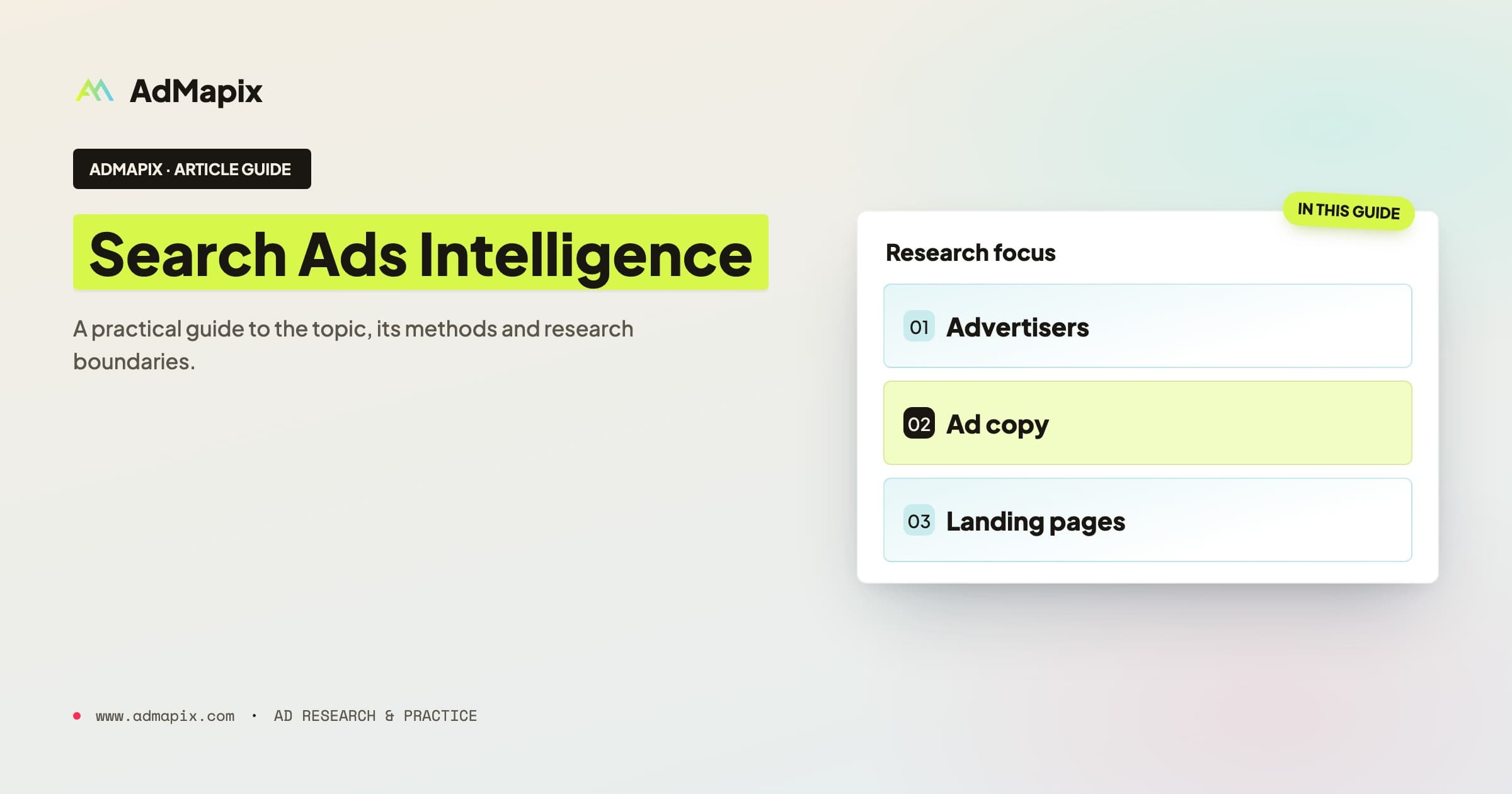 Search Ads Intelligence: Find Competitor Google Ads, Keywords & Landing Pages