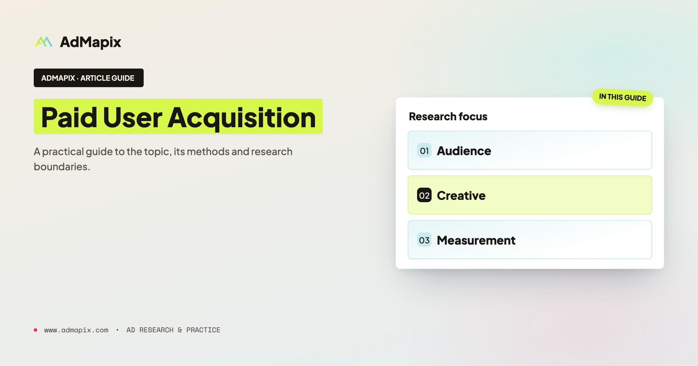 Paid User Acquisition: Strategy, Channels, and Creative Testing