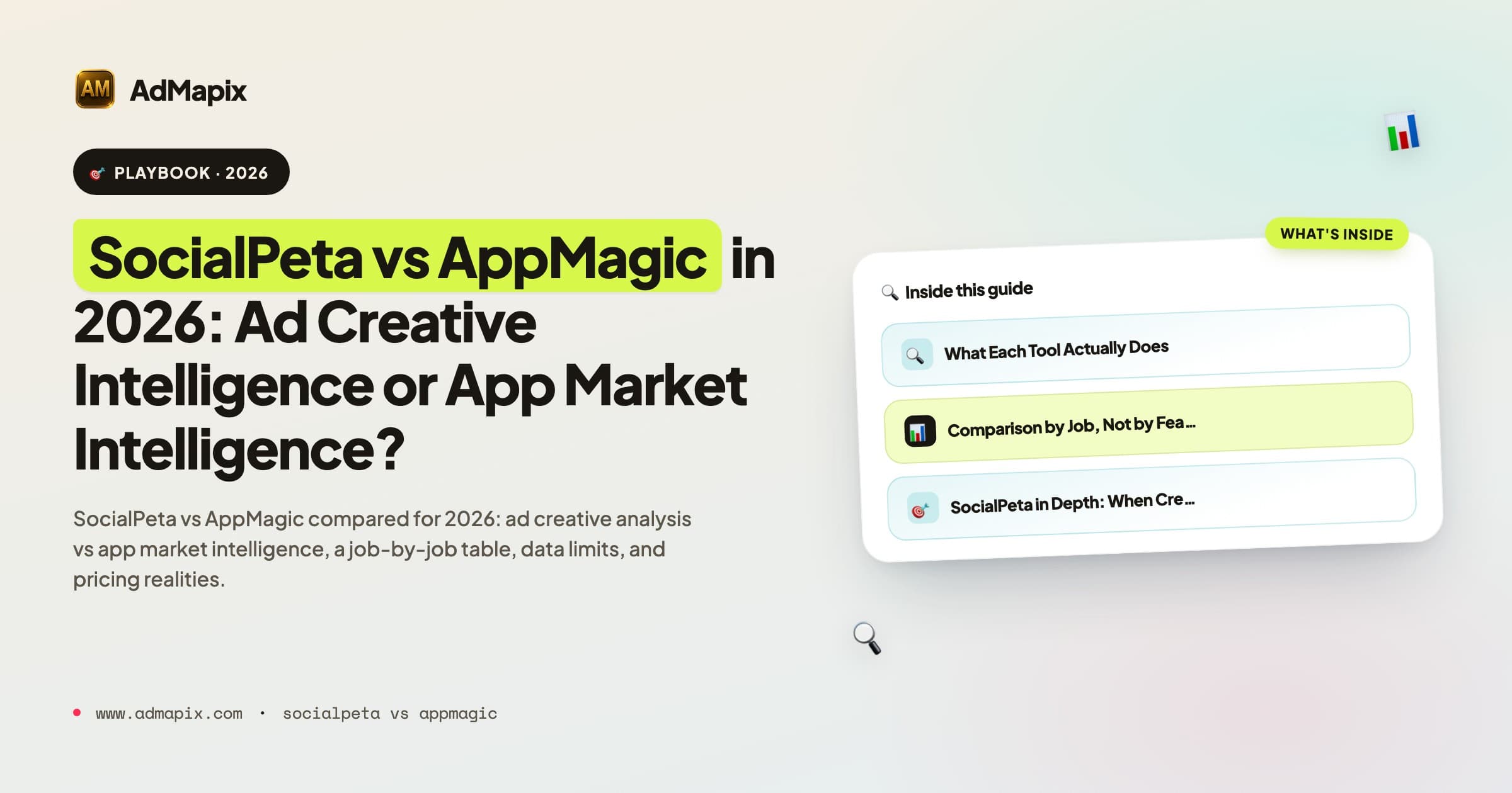 SocialPeta vs AppMagic in 2026: Ad Creative Intelligence or App Market Intelligence?