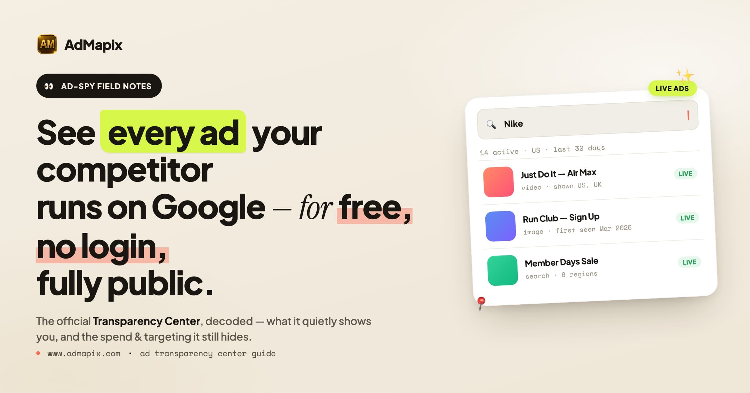 Google Ads Transparency Center: The Complete 2026 Guide (+ 15 Signals You Can Infer)