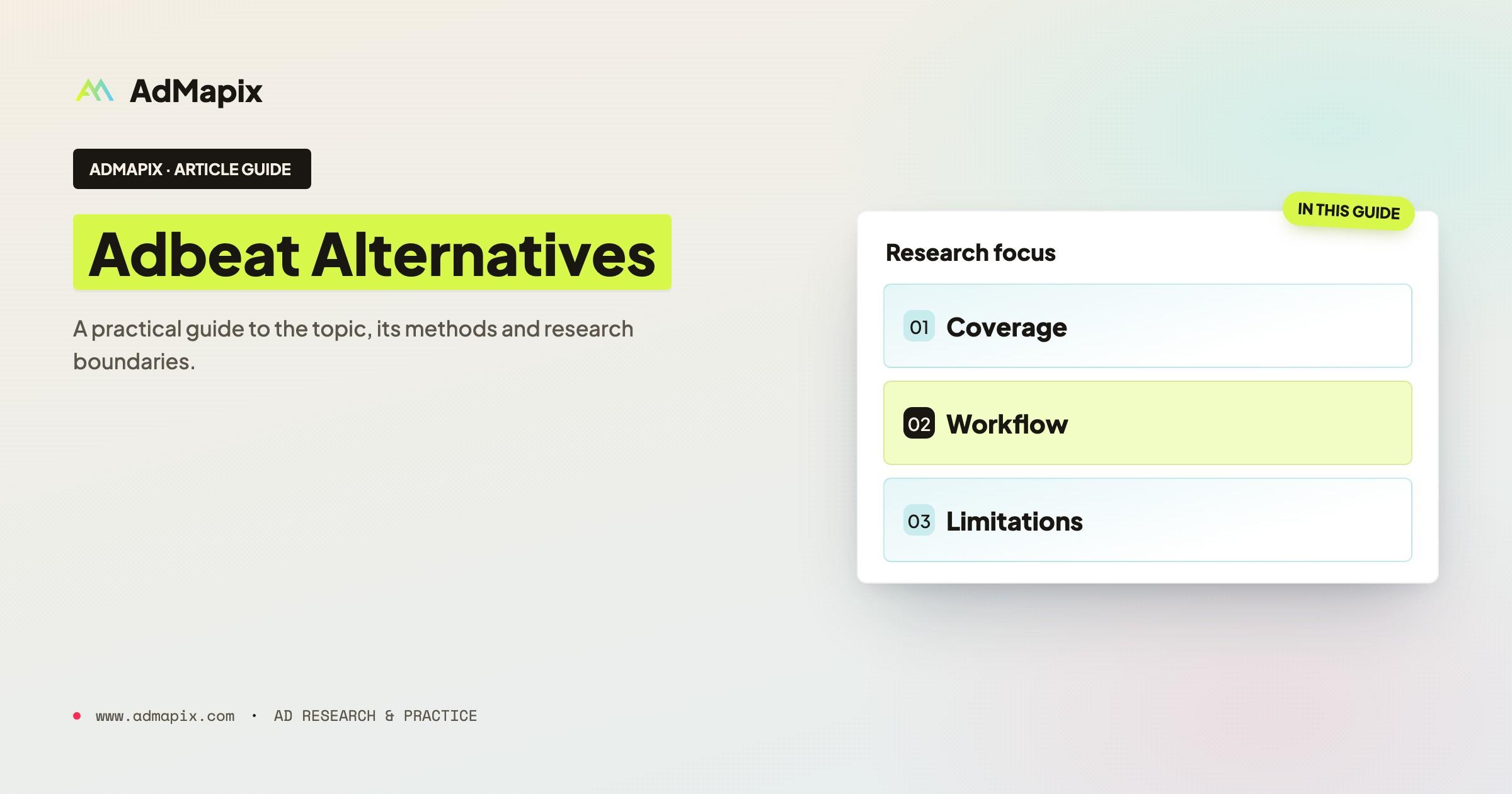 Adbeat Alternative: Native and Display Ad Intelligence Compared