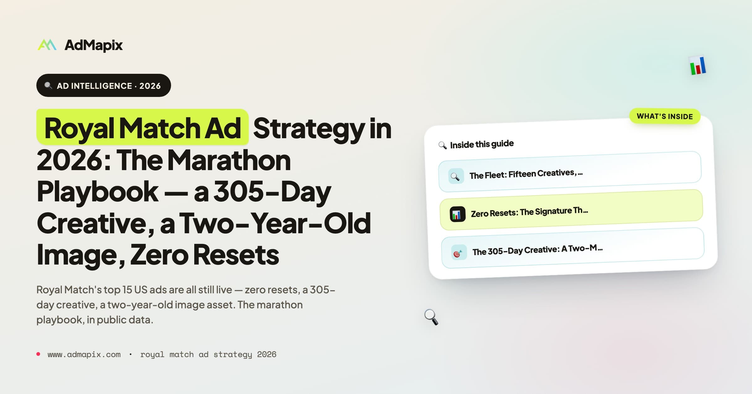 Royal Match Ad Strategy in 2026: The Marathon Playbook — a 305-Day Creative, a Two-Year-Old Image, Zero Resets