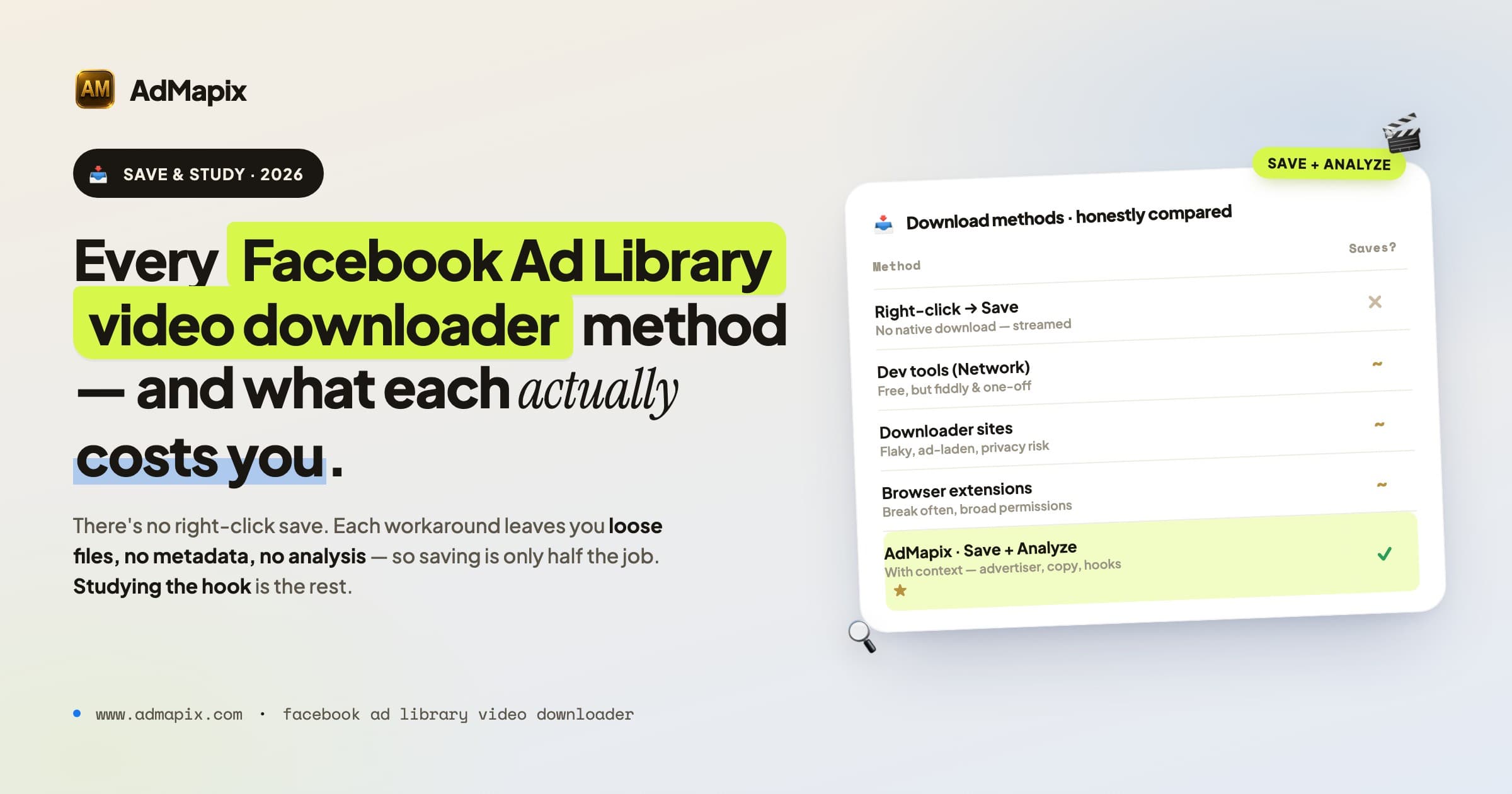 Facebook & Meta Ad Library Video Downloader (2026): Save & Study Competitor Ad Videos