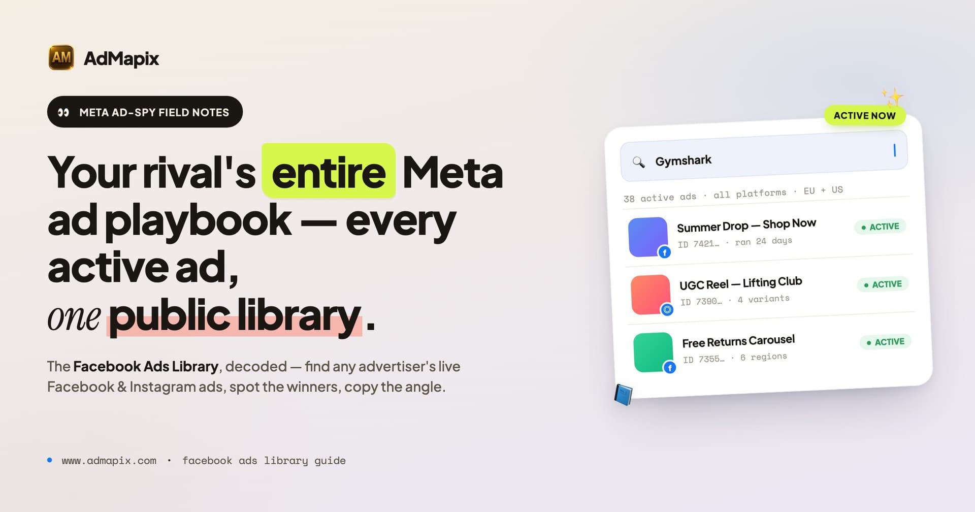 Library Guides Sample Facebook Ads Library 2026: Official URL, Filters & Competitor Ads